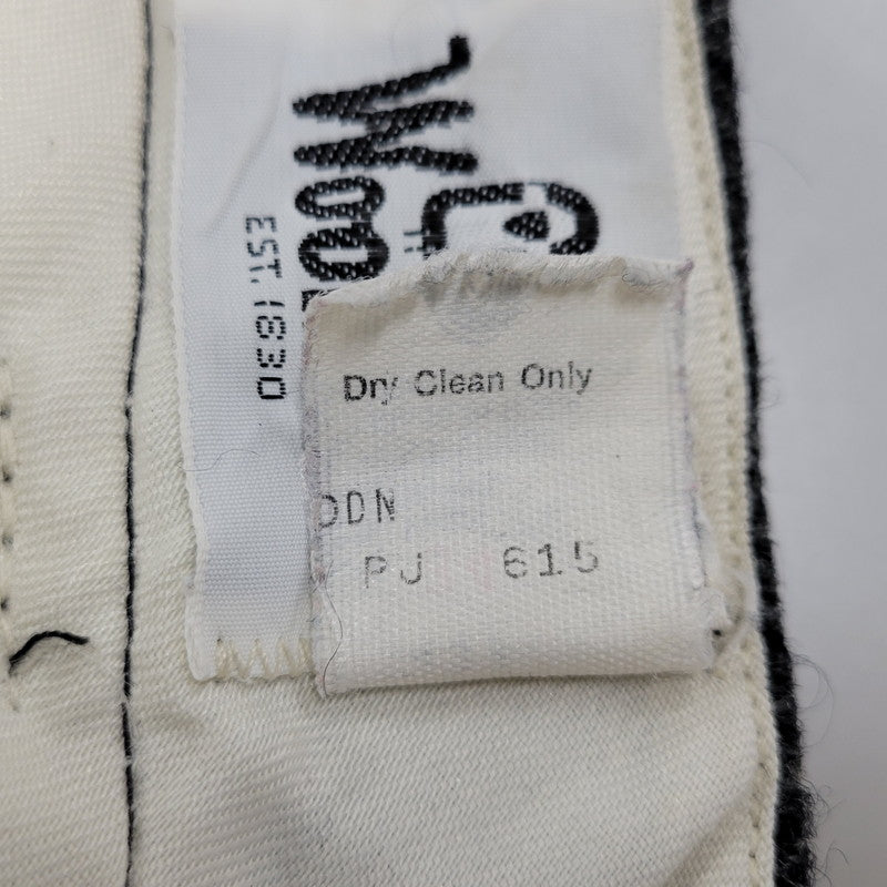 【中古品】【メンズ】 HERRINGBONE WOOL WIDE PANTS ヘリンボーン ウール ワイドパンツ USA製 ボトムス 157-260209-as-21-izu サイズ：34 カラー：ブラック系 万代Net店