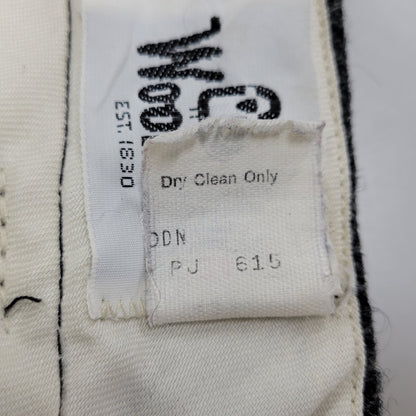 【中古品】【メンズ】 HERRINGBONE WOOL WIDE PANTS ヘリンボーン ウール ワイドパンツ USA製 ボトムス 157-260209-as-21-izu サイズ：34 カラー：ブラック系 万代Net店