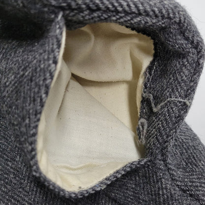 【中古品】【メンズ】 HERRINGBONE WOOL WIDE PANTS ヘリンボーン ウール ワイドパンツ USA製 ボトムス 157-260209-as-21-izu サイズ：34 カラー：ブラック系 万代Net店