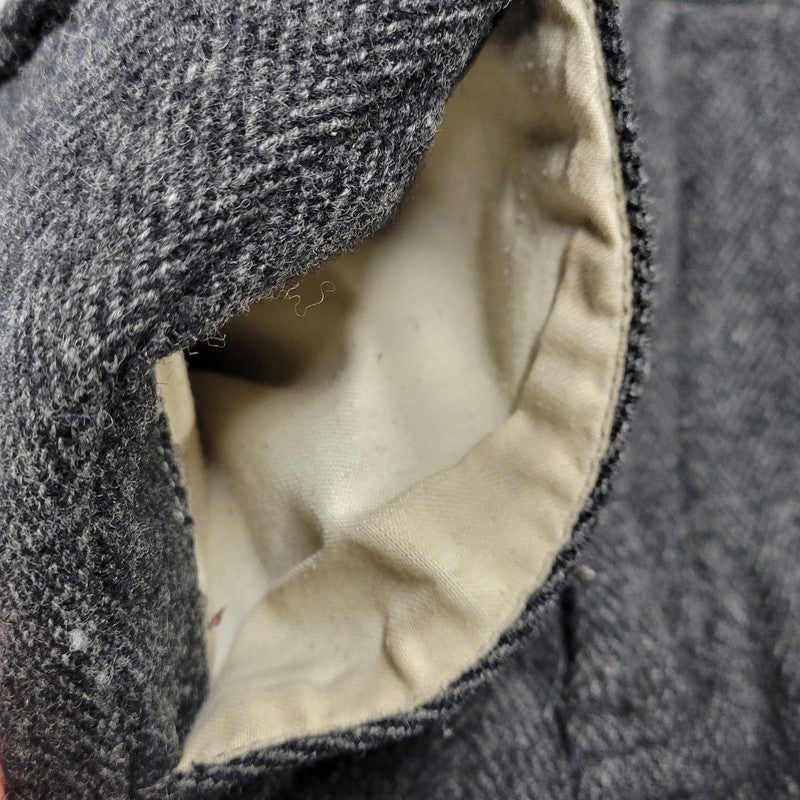 【中古品】【メンズ】 HERRINGBONE WOOL WIDE PANTS ヘリンボーン ウール ワイドパンツ USA製 ボトムス 157-260209-as-21-izu サイズ：34 カラー：ブラック系 万代Net店