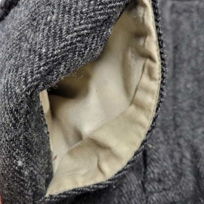 【中古品】【メンズ】 HERRINGBONE WOOL WIDE PANTS ヘリンボーン ウール ワイドパンツ USA製 ボトムス 157-260209-as-21-izu サイズ：34 カラー：ブラック系 万代Net店