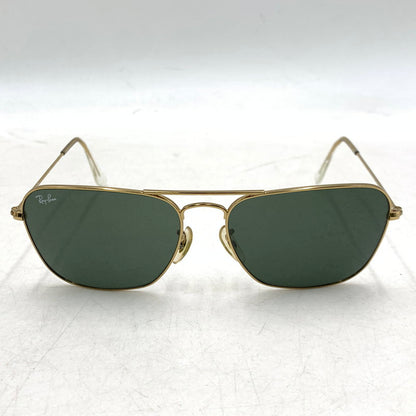 【中古品】【メンズ】 RAYBAN レイバン RB3136 CARAVAN キャラバン SUNGLASSES サングラス 203-260209-ya-09-izu サイズ：58口15 カラー：ブラック×ゴールド 万代Net店