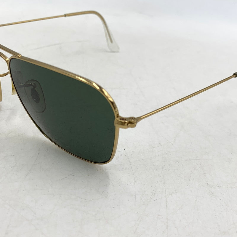 【中古品】【メンズ】 RAYBAN レイバン RB3136 CARAVAN キャラバン SUNGLASSES サングラス 203-260209-ya-09-izu サイズ：58口15 カラー：ブラック×ゴールド 万代Net店