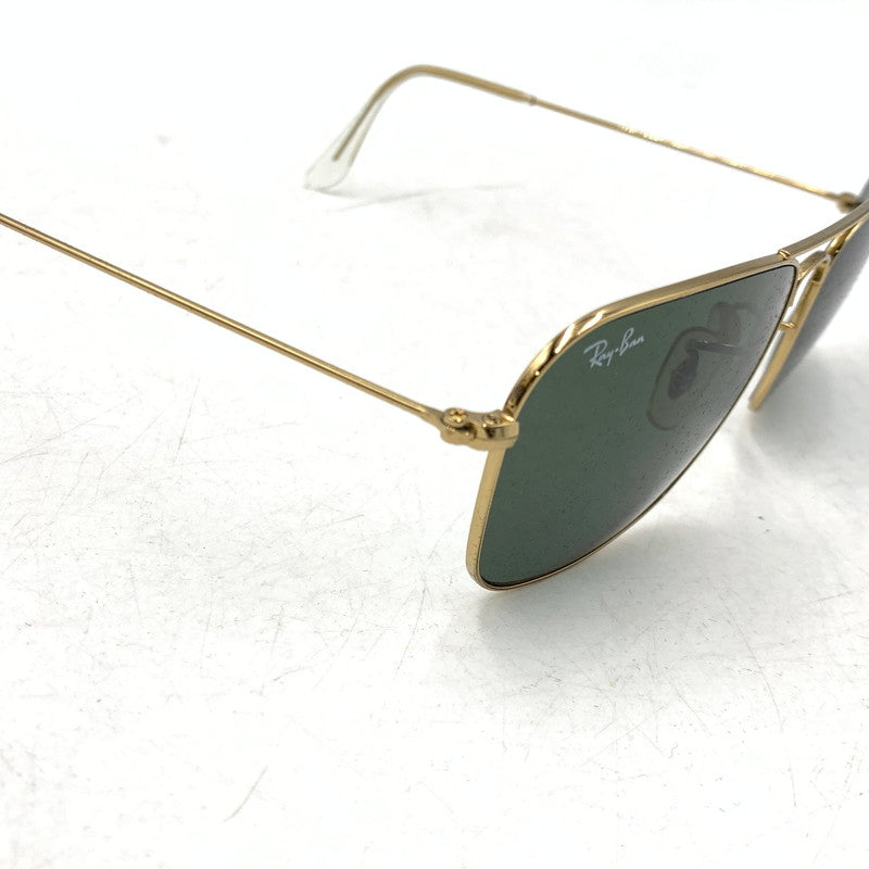 【中古品】【メンズ】 RAYBAN レイバン RB3136 CARAVAN キャラバン SUNGLASSES サングラス 203-260209-ya-09-izu サイズ：58口15 カラー：ブラック×ゴールド 万代Net店