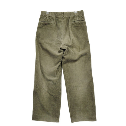 【中古品】【メンズ】 2-TUCK CORDUROY PANTS 2タック コーデュロイ パンツ ボトムス 157-260213-kh-03-izu サイズ：86 カラー：カーキ 万代Net店