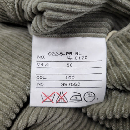 【中古品】【メンズ】 2-TUCK CORDUROY PANTS 2タック コーデュロイ パンツ ボトムス 157-260213-kh-03-izu サイズ：86 カラー：カーキ 万代Net店