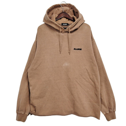 【中古品】【メンズ】 PIGMENT CUT OFF PULLOVER HOODE 101214012010 ピグメント カット オフ プルオーバー フーディ パーカー 長袖 トップス 142-260212-ay-08-izu サイズ：L カラー：ブラウン 万代Net店