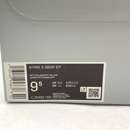 【中古品】【メンズ】 NIKE ナイキ × SPONGEBOB SQUAREPANTS スポンジボブ スクエアパンツ CJ6950-700 KYRIE 5 カイリーファイブ スニーカー シューズ 靴 160-260209-ya-03-izu サイズ：27.5cm カラー：OPTI YELLOW 万代Net店