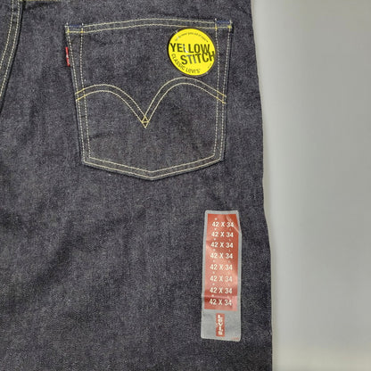 【中古品】【メンズ】 Levi's リーバイス YELLOW STITCH 502 DENIM PANTS 10502-0001 イエローステッチ デニムパンツ 日本製 ジーンズ ボトムス 158-260214-as-18-izu サイズ：42×34 カラー：インディゴ 万代Net店