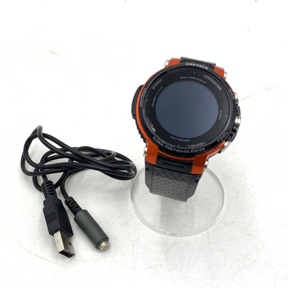 【中古品】【メンズ/レディース】 WSD-F30 PRO TREK SMART WATCH プロトレック スマート ウォッチ 腕時計 時計 197-260210-ya-07-izu カラー：ブラック×オレンジ 万代Net店