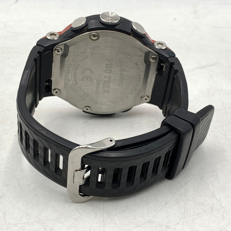 【中古品】【メンズ/レディース】 WSD-F30 PRO TREK SMART WATCH プロトレック スマート ウォッチ 腕時計 時計 197-260210-ya-07-izu カラー：ブラック×オレンジ 万代Net店