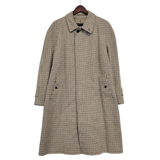 【中古品】【メンズ】 Burberrys バーバリーズ WOOL CASHMERE SOUTIEN COLLAR COAT WW050-869-59 ウール カシミヤ ステンカラーコート 千鳥格子 アウター 141-260210-as-05-izu サイズ：92-170 カラー：ブラウン系 万代Net店