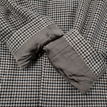 【中古品】【メンズ】 Burberrys バーバリーズ WOOL CASHMERE SOUTIEN COLLAR COAT WW050-869-59 ウール カシミヤ ステンカラーコート 千鳥格子 アウター 141-260210-as-05-izu サイズ：92-170 カラー：ブラウン系 万代Net店