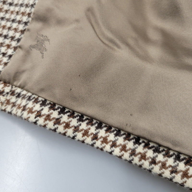 【中古品】【メンズ】 Burberrys バーバリーズ WOOL CASHMERE SOUTIEN COLLAR COAT WW050-869-59 ウール カシミヤ ステンカラーコート 千鳥格子 アウター 141-260210-as-05-izu サイズ：92-170 カラー：ブラウン系 万代Net店