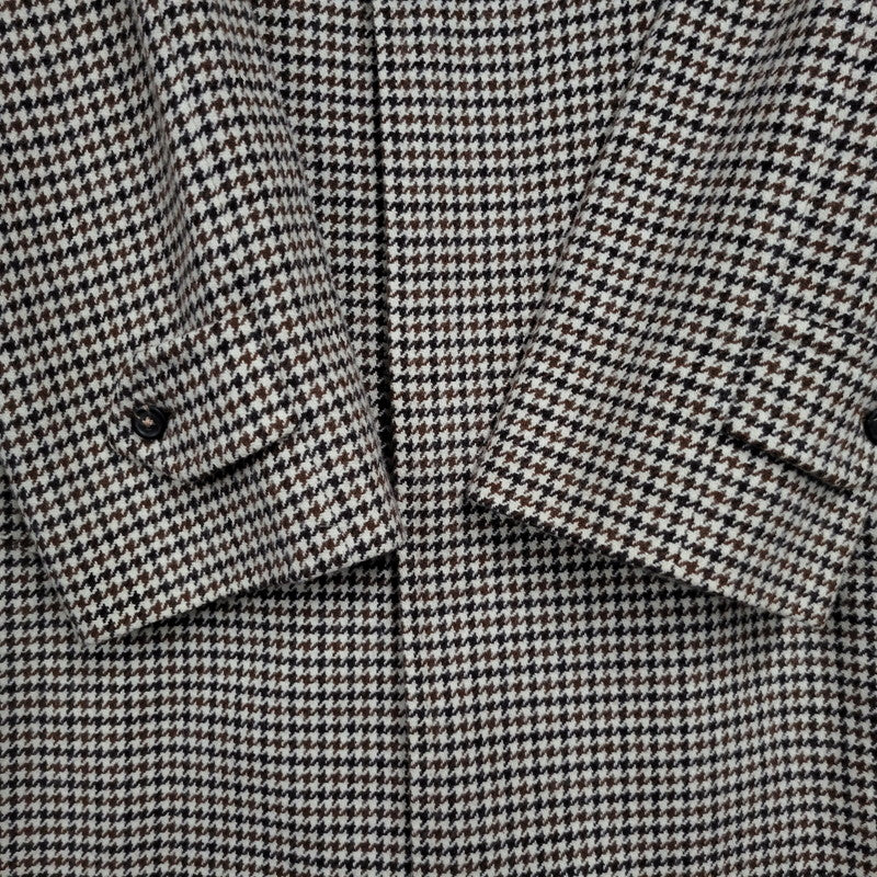 【中古品】【メンズ】 Burberrys バーバリーズ WOOL CASHMERE SOUTIEN COLLAR COAT WW050-869-59 ウール カシミヤ ステンカラーコート 千鳥格子 アウター 141-260210-as-05-izu サイズ：92-170 カラー：ブラウン系 万代Net店