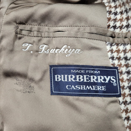 【中古品】【メンズ】 Burberrys バーバリーズ WOOL CASHMERE SOUTIEN COLLAR COAT WW050-869-59 ウール カシミヤ ステンカラーコート 千鳥格子 アウター 141-260210-as-05-izu サイズ：92-170 カラー：ブラウン系 万代Net店
