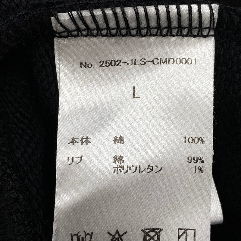 【中古品】【メンズ】 JENT LOUIS ジェントルイス DUAL-ZIP NECK SWEAT 2502-JLS-CMD0001 デュアルジップ ネック スウェット 長袖 トップス 147-260214-as-07-izu サイズ：L カラー：ブラック 万代Net店