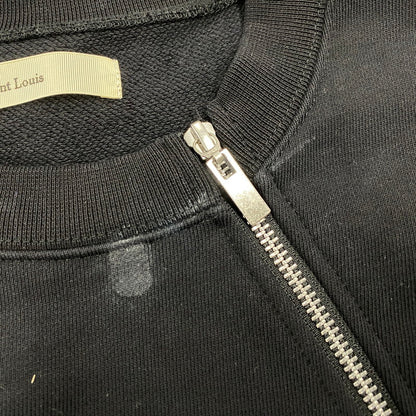 【中古品】【メンズ】 JENT LOUIS ジェントルイス DUAL-ZIP NECK SWEAT 2502-JLS-CMD0001 デュアルジップ ネック スウェット 長袖 トップス 147-260214-as-07-izu サイズ：L カラー：ブラック 万代Net店