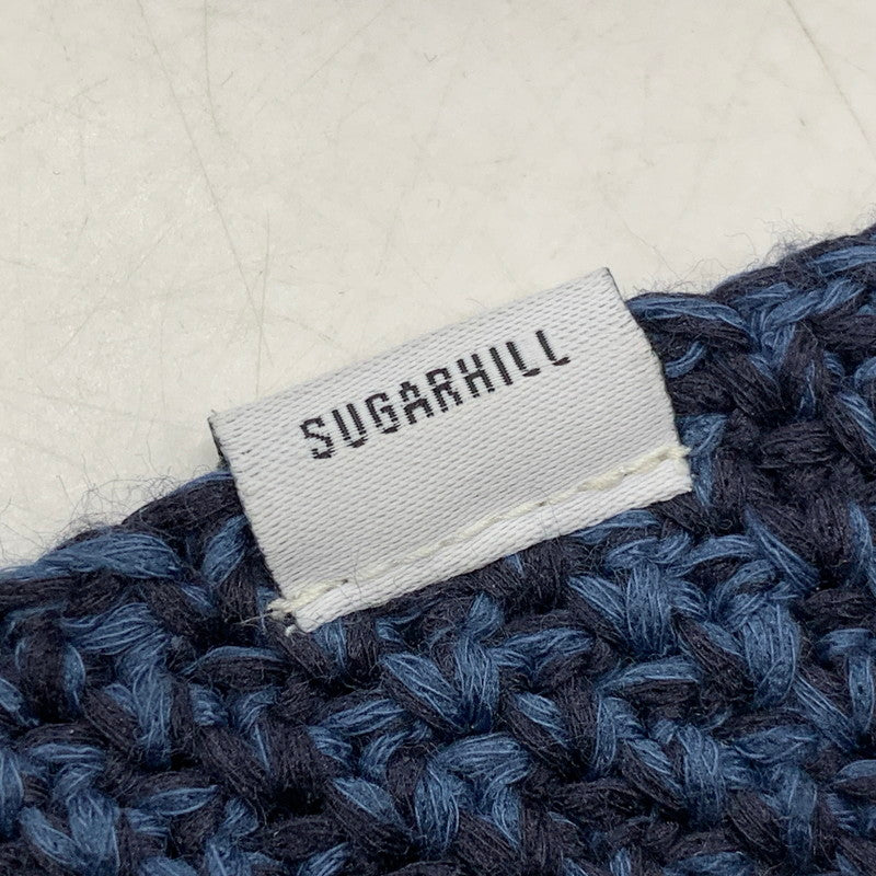【中古品】【レディース】 SUGARHILL シュガーヒル 2441001009 COTTON KNIT BAG LARGE コットン ニット バッグ ラージ カバン 鞄 188-260210-ya-05-izu カラー：ネイビー 万代Net店