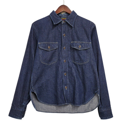 【中古品】【メンズ】 AT LAST&CO アットラスト WORKING DENIM ワーキング デニム LS SHIRT ロングスリーブ シャツ　トップス 長袖 145-260311-ya-06-izu サイズ：下記参照 カラー：インディゴ 万代Net店