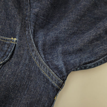 【中古品】【メンズ】 AT LAST&CO アットラスト WORKING DENIM ワーキング デニム LS SHIRT ロングスリーブ シャツ　トップス 長袖 145-260311-ya-06-izu サイズ：下記参照 カラー：インディゴ 万代Net店