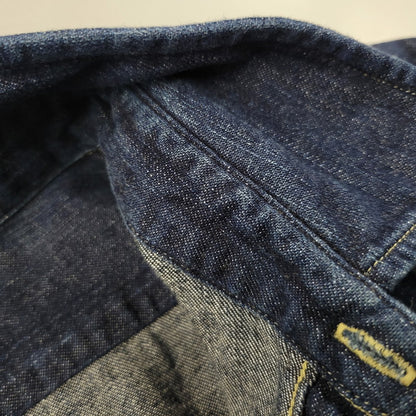 【中古品】【メンズ】 AT LAST&CO アットラスト WORKING DENIM ワーキング デニム LS SHIRT ロングスリーブ シャツ　トップス 長袖 145-260311-ya-06-izu サイズ：下記参照 カラー：インディゴ 万代Net店
