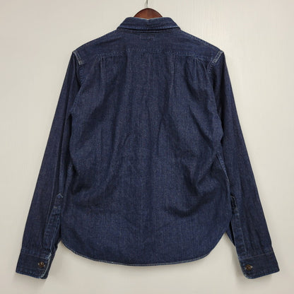 【中古品】【メンズ】 AT LAST&CO アットラスト WORKING DENIM ワーキング デニム LS SHIRT ロングスリーブ シャツ　トップス 長袖 145-260311-ya-06-izu サイズ：下記参照 カラー：インディゴ 万代Net店