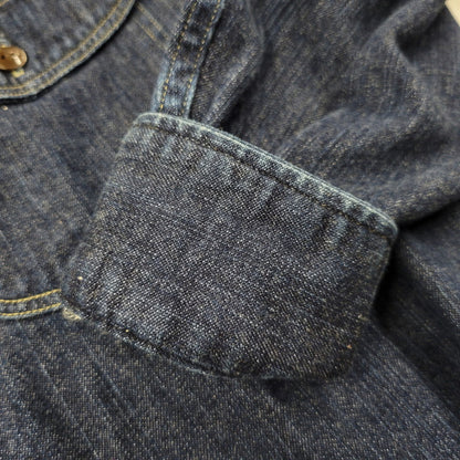【中古品】【メンズ】 AT LAST&CO アットラスト WORKING DENIM ワーキング デニム LS SHIRT ロングスリーブ シャツ　トップス 長袖 145-260311-ya-06-izu サイズ：下記参照 カラー：インディゴ 万代Net店
