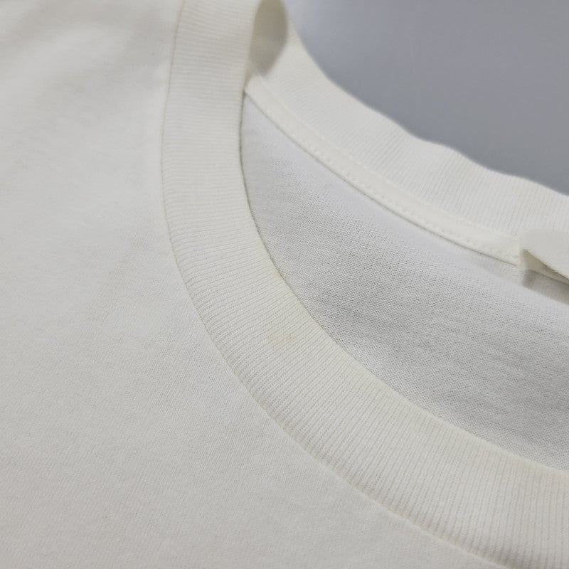 【中古品】【メンズ】 CELINE セリーヌ 2X681671Q シルクスクリーンプリントルーズフィットクルーネックTシャツ 半袖 トップス 141-260210-as-01-izu サイズ：S カラー：ホワイト 万代Net店