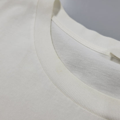 【中古品】【メンズ】 CELINE セリーヌ 2X681671Q シルクスクリーンプリントルーズフィットクルーネックTシャツ 半袖 トップス 141-260210-as-01-izu サイズ：S カラー：ホワイト 万代Net店