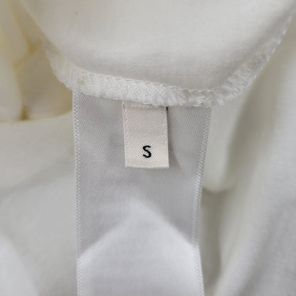 【中古品】【メンズ】 CELINE セリーヌ 2X681671Q シルクスクリーンプリントルーズフィットクルーネックTシャツ 半袖 トップス 141-260210-as-01-izu サイズ：S カラー：ホワイト 万代Net店