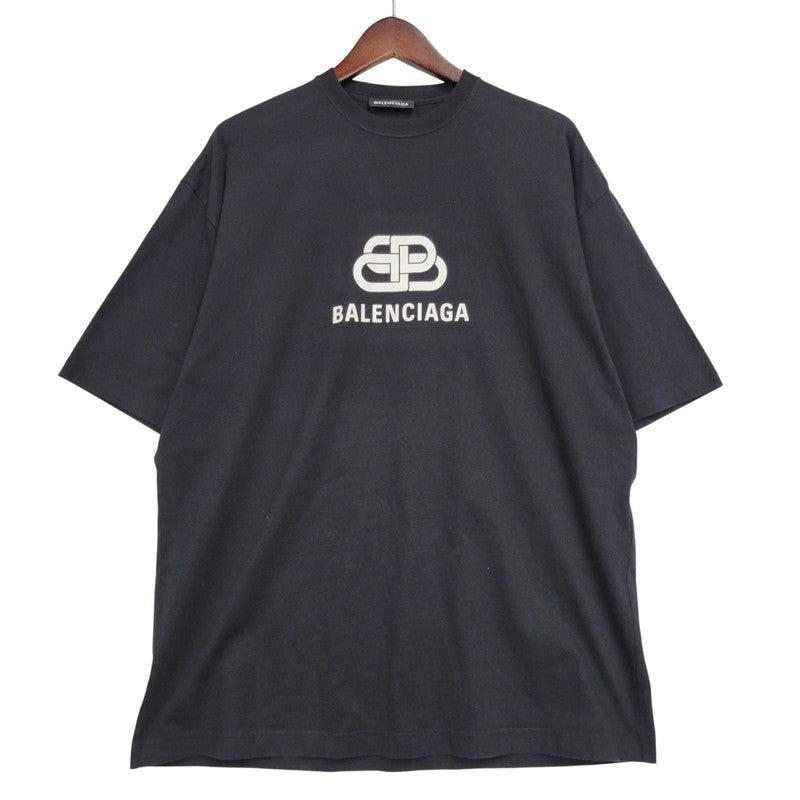 【中古品】【メンズ】 BALENCIAGA バレンシアガ BB LOGO OVERSIZE T-SHIRT 570803 BBロゴ オーバーサイズ Tシャツ 半袖 トップス 141-260210-as-02-izu サイズ：S カラー：ブラック 万代Net店