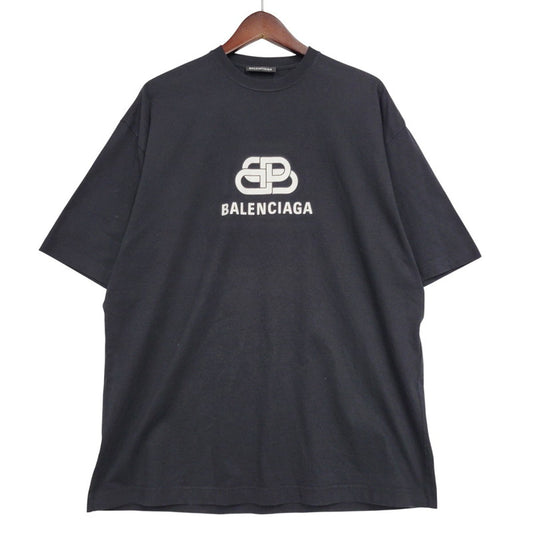 【中古品】【メンズ】 BALENCIAGA バレンシアガ BB LOGO OVERSIZE T-SHIRT 570803 BBロゴ オーバーサイズ Tシャツ 半袖 トップス 141-260210-as-02-izu サイズ：S カラー：ブラック 万代Net店