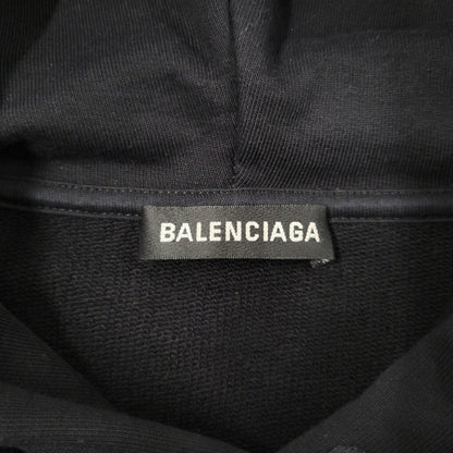 【中古品】【メンズ】 BALENCIAGA バレンシアガ BACK LOGO PULLOVER PARKA 556143 バックロゴ プルオーバー パーカー 長袖 トップス 141-260210-as-03-izu サイズ：XL カラー：ブラック 万代Net店