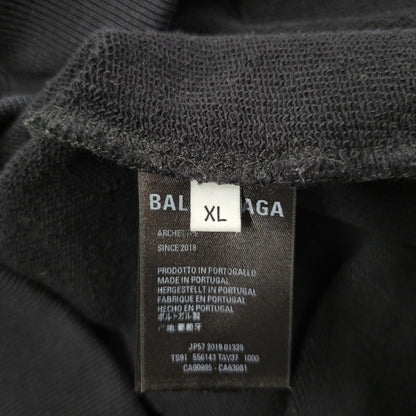 【中古品】【メンズ】 BALENCIAGA バレンシアガ BACK LOGO PULLOVER PARKA 556143 バックロゴ プルオーバー パーカー 長袖 トップス 141-260210-as-03-izu サイズ：XL カラー：ブラック 万代Net店