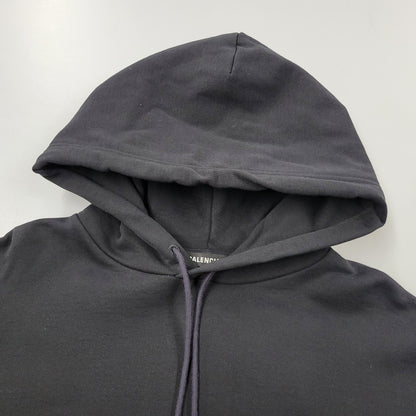 【中古品】【メンズ】 BALENCIAGA バレンシアガ BACK LOGO PULLOVER PARKA 556143 バックロゴ プルオーバー パーカー 長袖 トップス 141-260210-as-03-izu サイズ：XL カラー：ブラック 万代Net店
