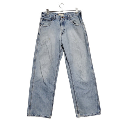 【現状渡し品】【メンズ】 Carhartt カーハート LOOSE FIT DENIM PANTS 142232-A B189 ルーズフィット デニムパンツ メキシコ製 ジーンズ ボトムス 157-260214-as-19-izu サイズ：34×32 カラー：ライトインディゴ 万代Net店