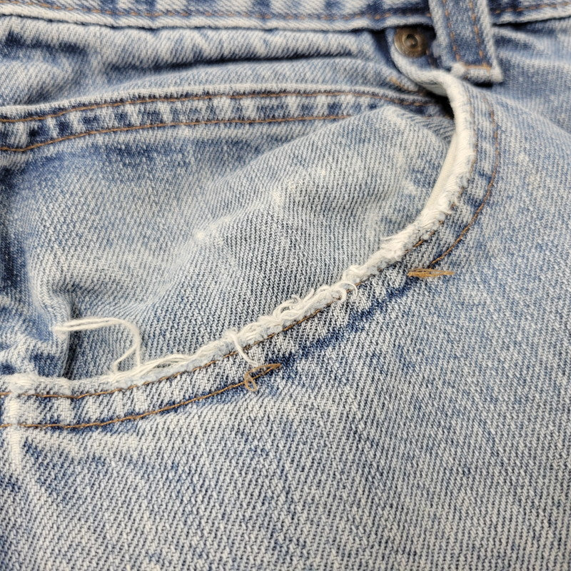 【現状渡し品】【メンズ】 Carhartt カーハート LOOSE FIT DENIM PANTS 142232-A B189 ルーズフィット デニムパンツ メキシコ製 ジーンズ ボトムス 157-260214-as-19-izu サイズ：34×32 カラー：ライトインディゴ 万代Net店