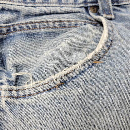 【現状渡し品】【メンズ】 Carhartt カーハート LOOSE FIT DENIM PANTS 142232-A B189 ルーズフィット デニムパンツ メキシコ製 ジーンズ ボトムス 157-260214-as-19-izu サイズ：34×32 カラー：ライトインディゴ 万代Net店