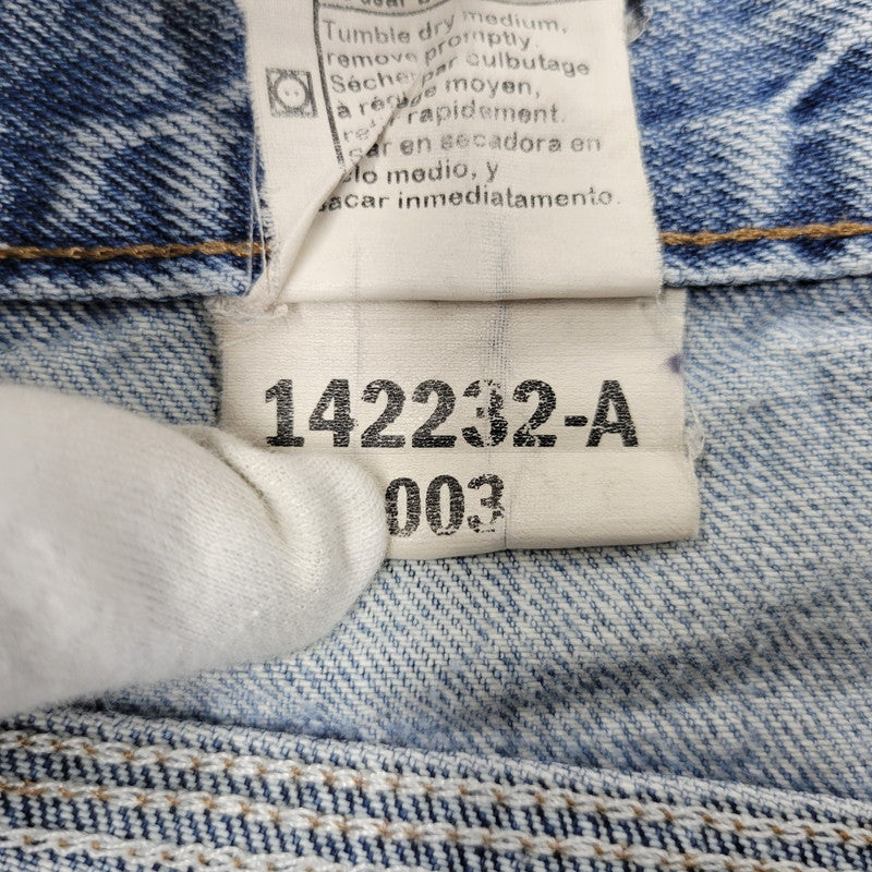 【現状渡し品】【メンズ】 Carhartt カーハート LOOSE FIT DENIM PANTS 142232-A B189 ルーズフィット デニムパンツ メキシコ製 ジーンズ ボトムス 157-260214-as-19-izu サイズ：34×32 カラー：ライトインディゴ 万代Net店