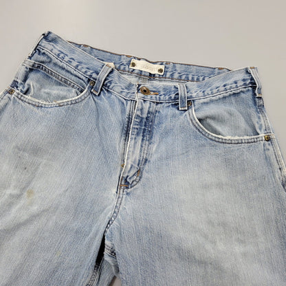 【現状渡し品】【メンズ】 Carhartt カーハート LOOSE FIT DENIM PANTS 142232-A B189 ルーズフィット デニムパンツ メキシコ製 ジーンズ ボトムス 157-260214-as-19-izu サイズ：34×32 カラー：ライトインディゴ 万代Net店