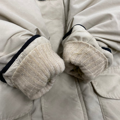 【中古品】【メンズ】 BERT PULITZER バートピューリッツァー USA製 GOOSE DOWN PARKA グースダウンパーカー 146-260211-tt-06-izu サイズ：L カラー：ライトベージュ 万代Net店