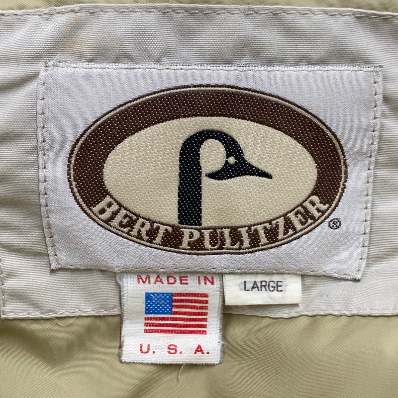 【中古品】【メンズ】 BERT PULITZER バートピューリッツァー USA製 GOOSE DOWN PARKA グースダウンパーカー 146-260211-tt-06-izu サイズ：L カラー：ライトベージュ 万代Net店