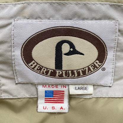 【中古品】【メンズ】 BERT PULITZER バートピューリッツァー USA製 GOOSE DOWN PARKA グースダウンパーカー 146-260211-tt-06-izu サイズ：L カラー：ライトベージュ 万代Net店