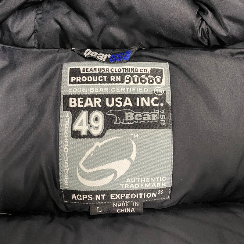 【中古品】【メンズ】 BEAR USA ベアーユーエスエー MOUNTAIN DOWN PARKA マウンテンダウンパーカー アウター 146-260211-tt-07-izu サイズ：L カラー：ベージュ系 万代Net店