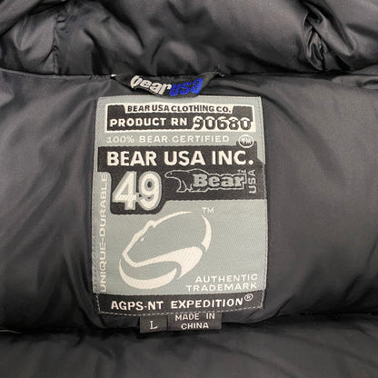 【中古品】【メンズ】 BEAR USA ベアーユーエスエー MOUNTAIN DOWN PARKA マウンテンダウンパーカー アウター 146-260211-tt-07-izu サイズ：L カラー：ベージュ系 万代Net店