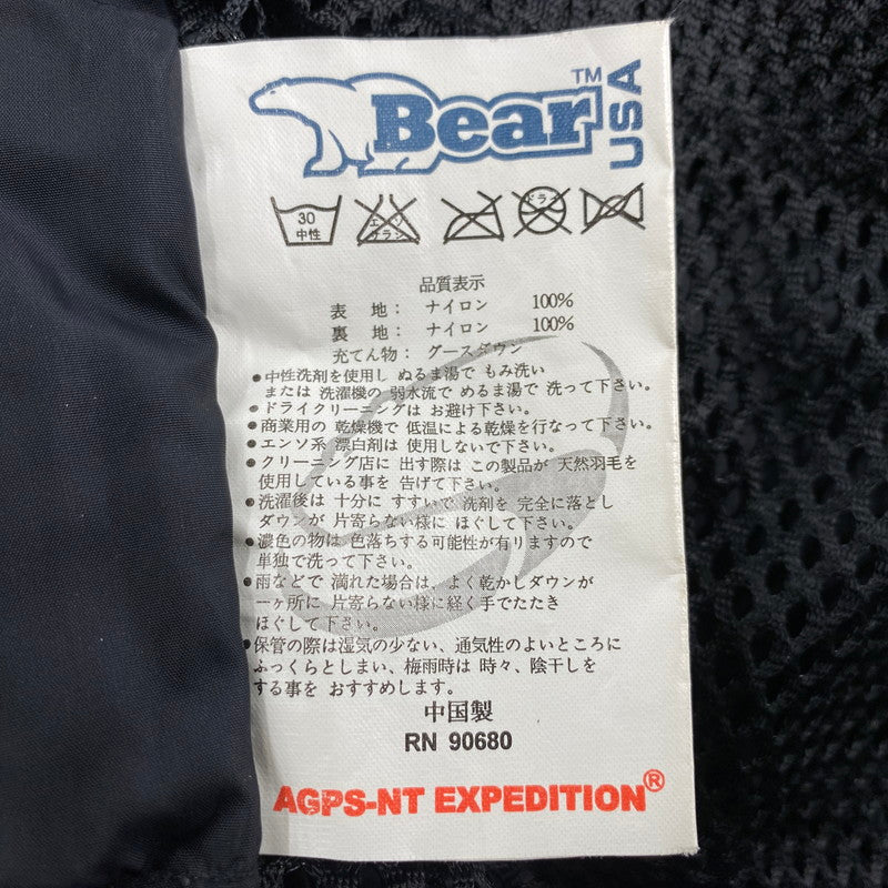 【中古品】【メンズ】 BEAR USA ベアーユーエスエー MOUNTAIN DOWN PARKA マウンテンダウンパーカー アウター 146-260211-tt-07-izu サイズ：L カラー：ベージュ系 万代Net店