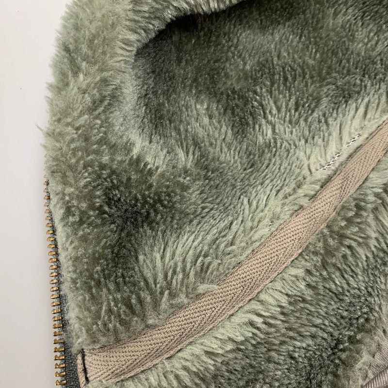 【中古品】【メンズ】 KARL KANI カールカナイ FLEECE ZIP PARKA フリース ジップ パーカー トップス 長袖 146-260214-cs-23-izu サイズ：S カラー：カーキ系 万代Net店