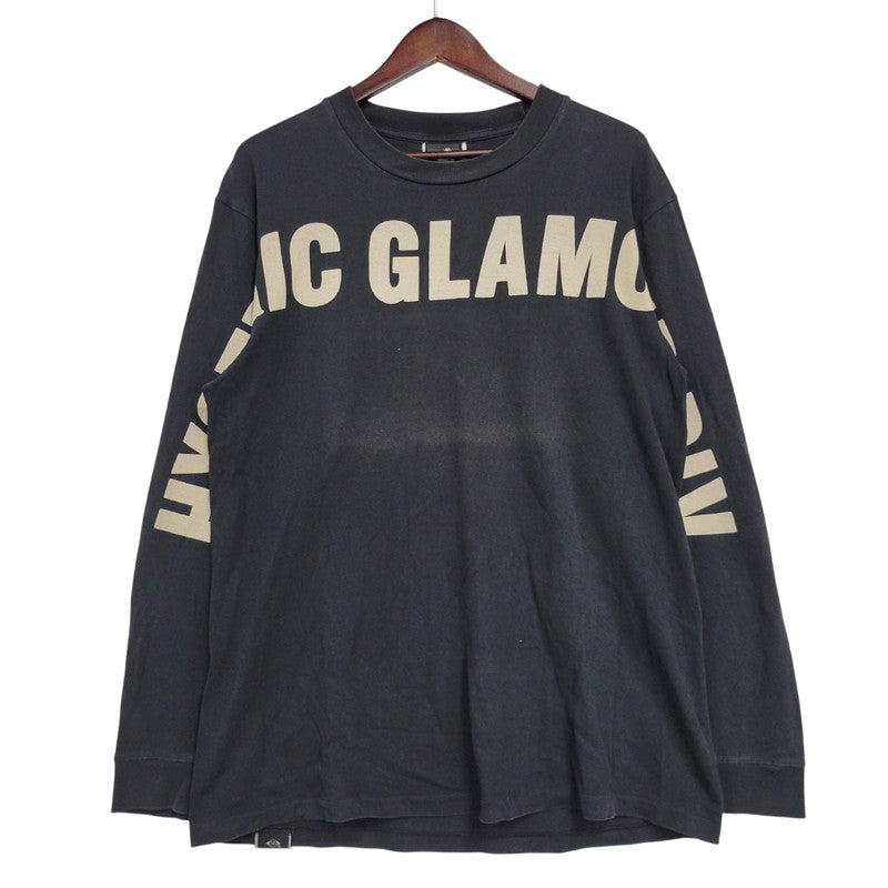 【中古品】【メンズ】 HYSTERIC GLAMOUR ヒステリックグラマー LOGO PRINT LS TEE 4CL-1912 ロゴ プリント ロングスリーブ Tシャツ 長袖 トップス 140-260214-as-21-izu サイズ：M カラー：ブラック 万代Net店