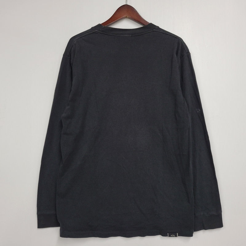 【中古品】【メンズ】 HYSTERIC GLAMOUR ヒステリックグラマー LOGO PRINT LS TEE 4CL-1912 ロゴ プリント ロングスリーブ Tシャツ 長袖 トップス 140-260214-as-21-izu サイズ：M カラー：ブラック 万代Net店